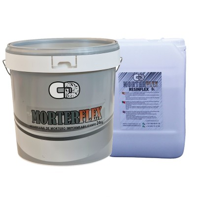 Morterflex Membrana de Impermeabilização Cimenticia e Bi-componente  24kg+8L