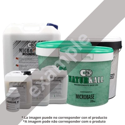 Kit de Microcimento 15m2 da Linha NaturKall para Pavimentos Rejuntados