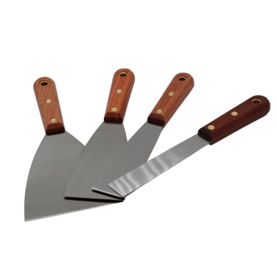 Conjunto de espátulas de aço flexible 25, 38, 63 e 100mm